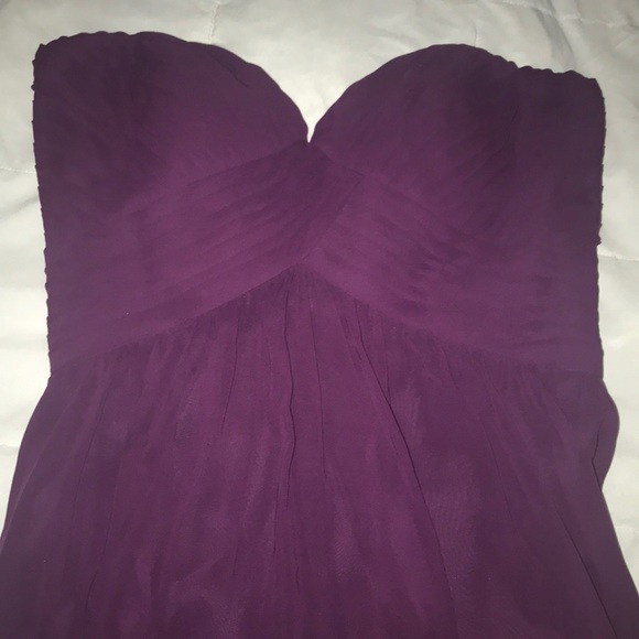 Purple long fancy dress - Picture 2 of 3